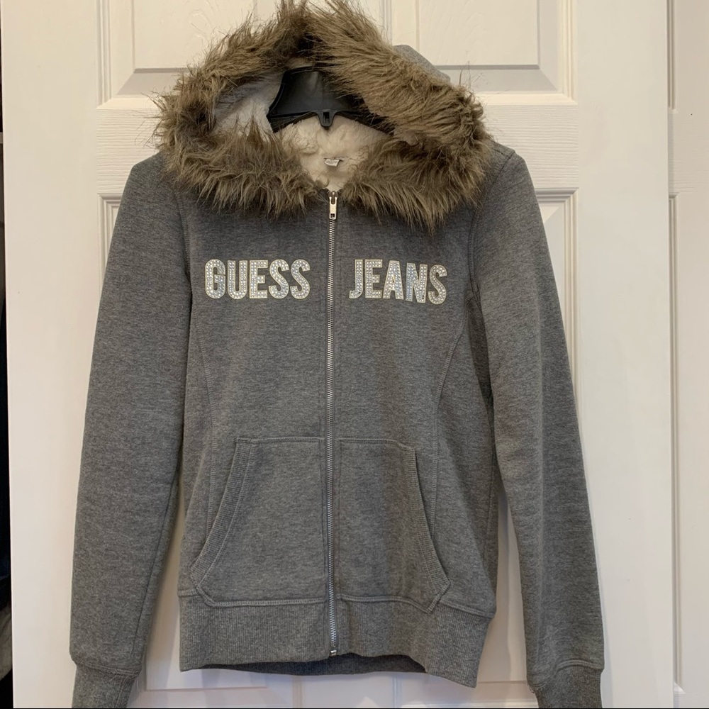Guess Hoodie with faux fur